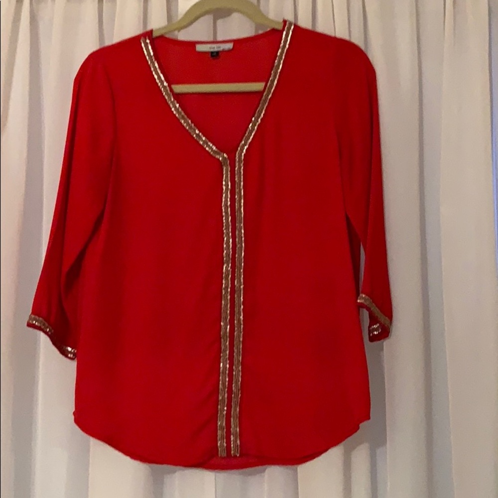 Women’s beaded detail blouse